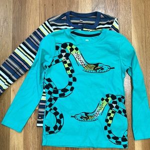 Tea Collection long sleeved shirts. Size 8.